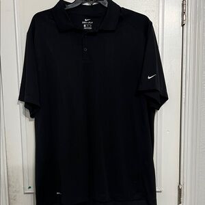 Nike Men's Dri-FIT Black Polo Shirt